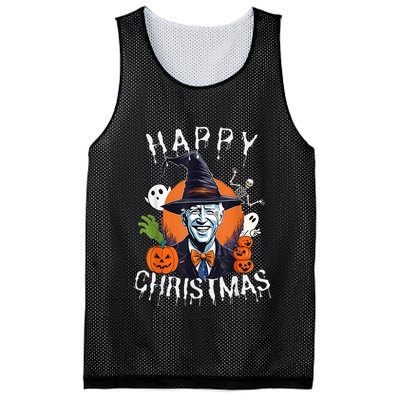 Joe Biden Confused Happy Christmas Funny Halloween Mesh Reversible Basketball Jersey Tank