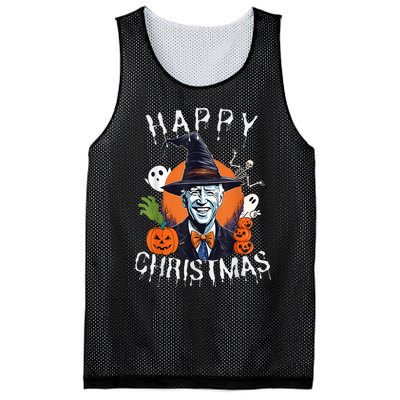 Joe Biden Confused Happy Christmas Funny Halloween Mesh Reversible Basketball Jersey Tank