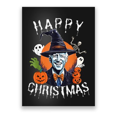 Joe Biden Confused Happy Christmas Funny Halloween Poster