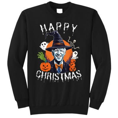 Joe Biden Confused Happy Christmas Funny Halloween Tall Sweatshirt