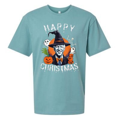 Joe Biden Confused Happy Christmas Funny Halloween Sueded Cloud Jersey T-Shirt