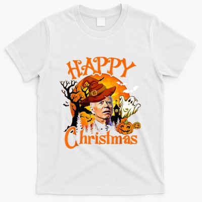 Joe Biden Confused Happy Christmas Funny Halloween T-Shirt