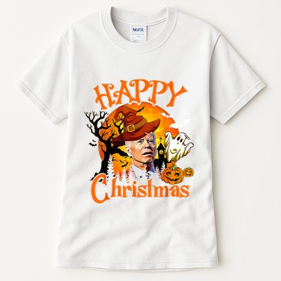 Joe Biden Confused Happy Christmas Funny Halloween Tall T-Shirt