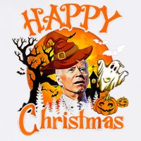 Joe Biden Confused Happy Christmas Funny Halloween Cooling Performance Long Sleeve Crew
