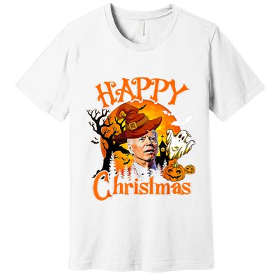 Joe Biden Confused Happy Christmas Funny Halloween Premium T-Shirt