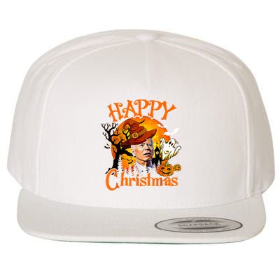 Joe Biden Confused Happy Christmas Funny Halloween Wool Snapback Cap