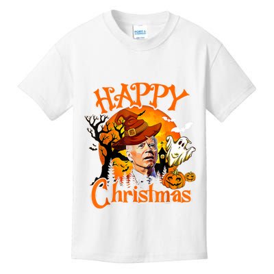 Joe Biden Confused Happy Christmas Funny Halloween Kids T-Shirt
