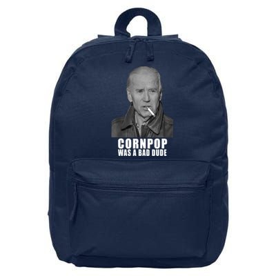 Joe Biden Cornpop Was A Bad Dude Meme T 16 in Basic Backpack