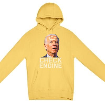 Joe Biden Check Engine Gift Premium Pullover Hoodie