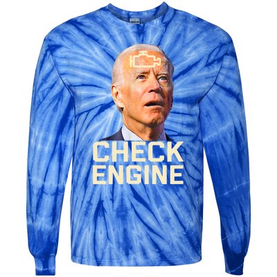 Joe Biden Check Engine Gift Tie-Dye Long Sleeve Shirt