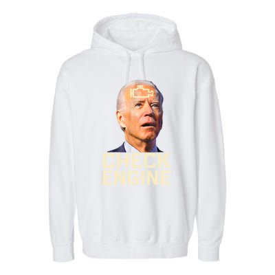 Joe Biden Check Engine Gift Garment-Dyed Fleece Hoodie