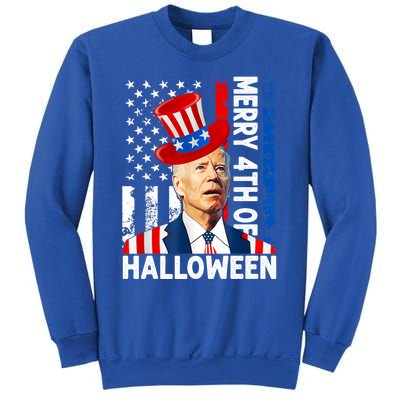 Joe Biden Confused Merry 4th Of Halloween Fourth Of July Gift Sweatshirt