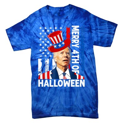 Joe Biden Confused Merry 4th Of Halloween Fourth Of July Gift Tie-Dye T-Shirt