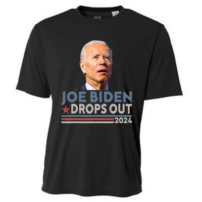 Joe Biden Drops Out 2024 Pro Trump Cooling Performance Crew T-Shirt