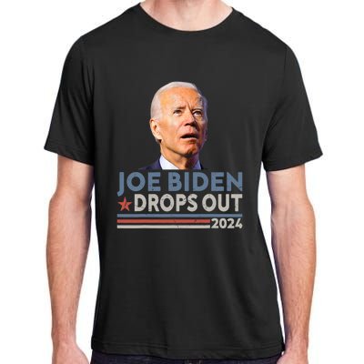 Joe Biden Drops Out 2024 Pro Trump Adult ChromaSoft Performance T-Shirt