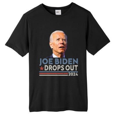 Joe Biden Drops Out 2024 Pro Trump Tall Fusion ChromaSoft Performance T-Shirt