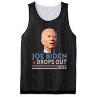 Joe Biden Drops Out 2024 Pro Trump Mesh Reversible Basketball Jersey Tank