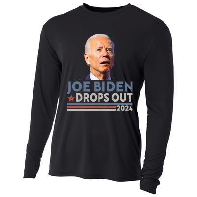 Joe Biden Drops Out 2024 Pro Trump Cooling Performance Long Sleeve Crew