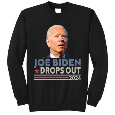 Joe Biden Drops Out 2024 Pro Trump Tall Sweatshirt