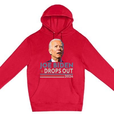 Joe Biden Drops Out 2024 Pro Trump Premium Pullover Hoodie