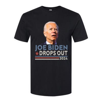 Joe Biden Drops Out 2024 Pro Trump Softstyle CVC T-Shirt