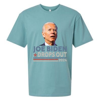 Joe Biden Drops Out 2024 Pro Trump Sueded Cloud Jersey T-Shirt