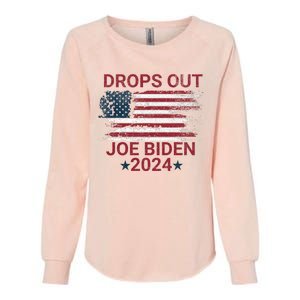 Joe Biden Drops Out 2024 Bye Bye Biden Womens California Wash Sweatshirt