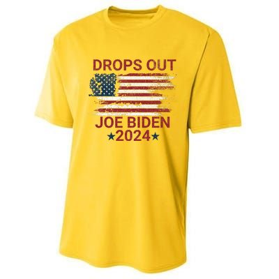 Joe Biden Drops Out 2024 Bye Bye Biden Performance Sprint T-Shirt