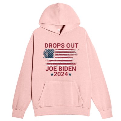 Joe Biden Drops Out 2024 Bye Bye Biden Urban Pullover Hoodie