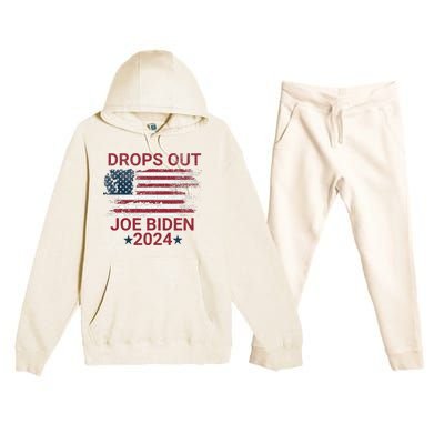 Joe Biden Drops Out 2024 Bye Bye Biden Premium Hooded Sweatsuit Set