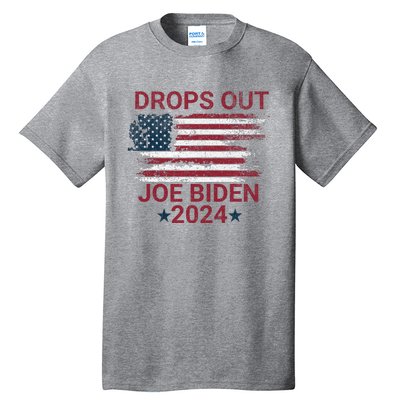 Joe Biden Drops Out 2024 Bye Bye Biden Tall T-Shirt