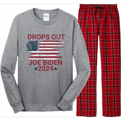 Joe Biden Drops Out 2024 Bye Bye Biden Long Sleeve Pajama Set