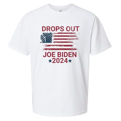 Joe Biden Drops Out 2024 Bye Bye Biden Sueded Cloud Jersey T-Shirt