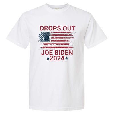 Joe Biden Drops Out 2024 Bye Bye Biden Garment-Dyed Heavyweight T-Shirt