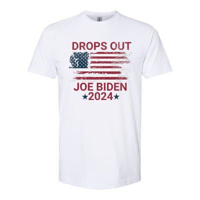 Joe Biden Drops Out 2024 Bye Bye Biden Softstyle CVC T-Shirt