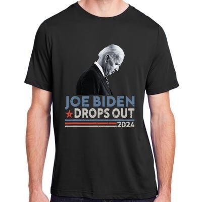 Joe Biden Drops Out 2024 We Support Trump Adult ChromaSoft Performance T-Shirt