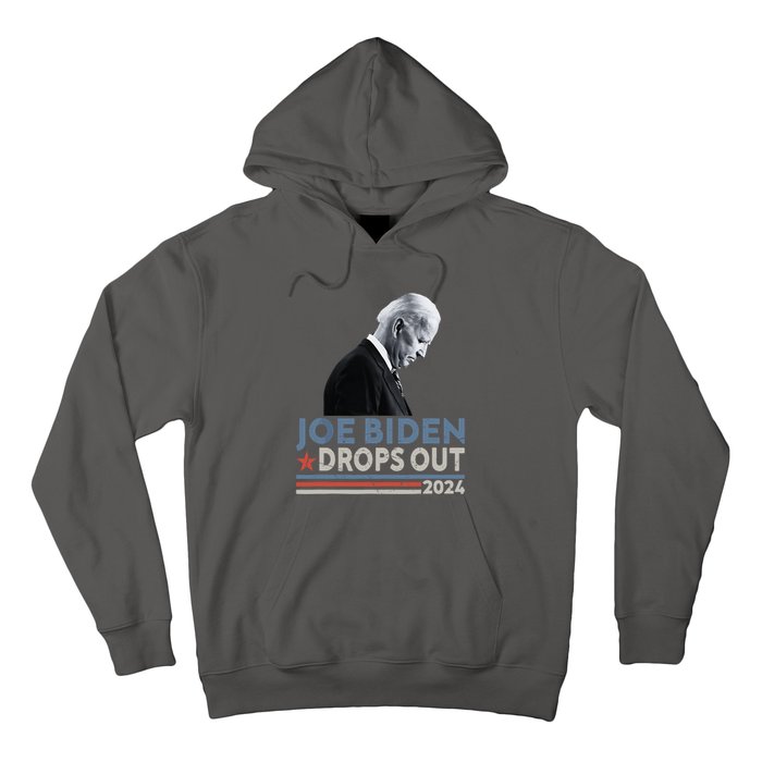 Joe Biden Drops Out 2024 We Support Trump Hoodie