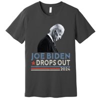 Joe Biden Drops Out 2024 We Support Trump Premium T-Shirt