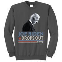 Joe Biden Drops Out 2024 We Support Trump Tall Sweatshirt