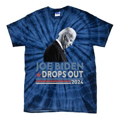 Joe Biden Drops Out 2024 We Support Trump Tie-Dye T-Shirt