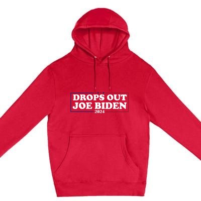 Joe Biden Drops Out 2024 Pro Trump 2024 Premium Pullover Hoodie