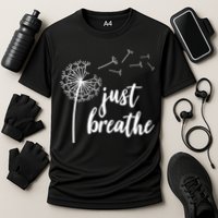 Just Breathe Dandelion Mental Health Performance Shirt