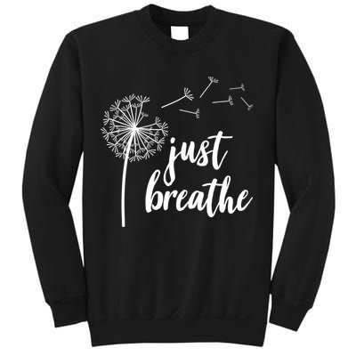 Just Breathe Dandelion Mental Health Sweatshirt