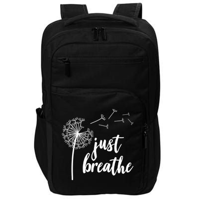 Just Breathe Dandelion Mental Health Impact Tech Backpack