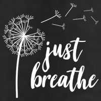 Just Breathe Dandelion Mental Health Adult Drive Performance Visor