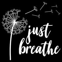 Just Breathe Dandelion Mental Health Drawstring Bag