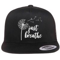 Just Breathe Dandelion Mental Health Flatbill Hat