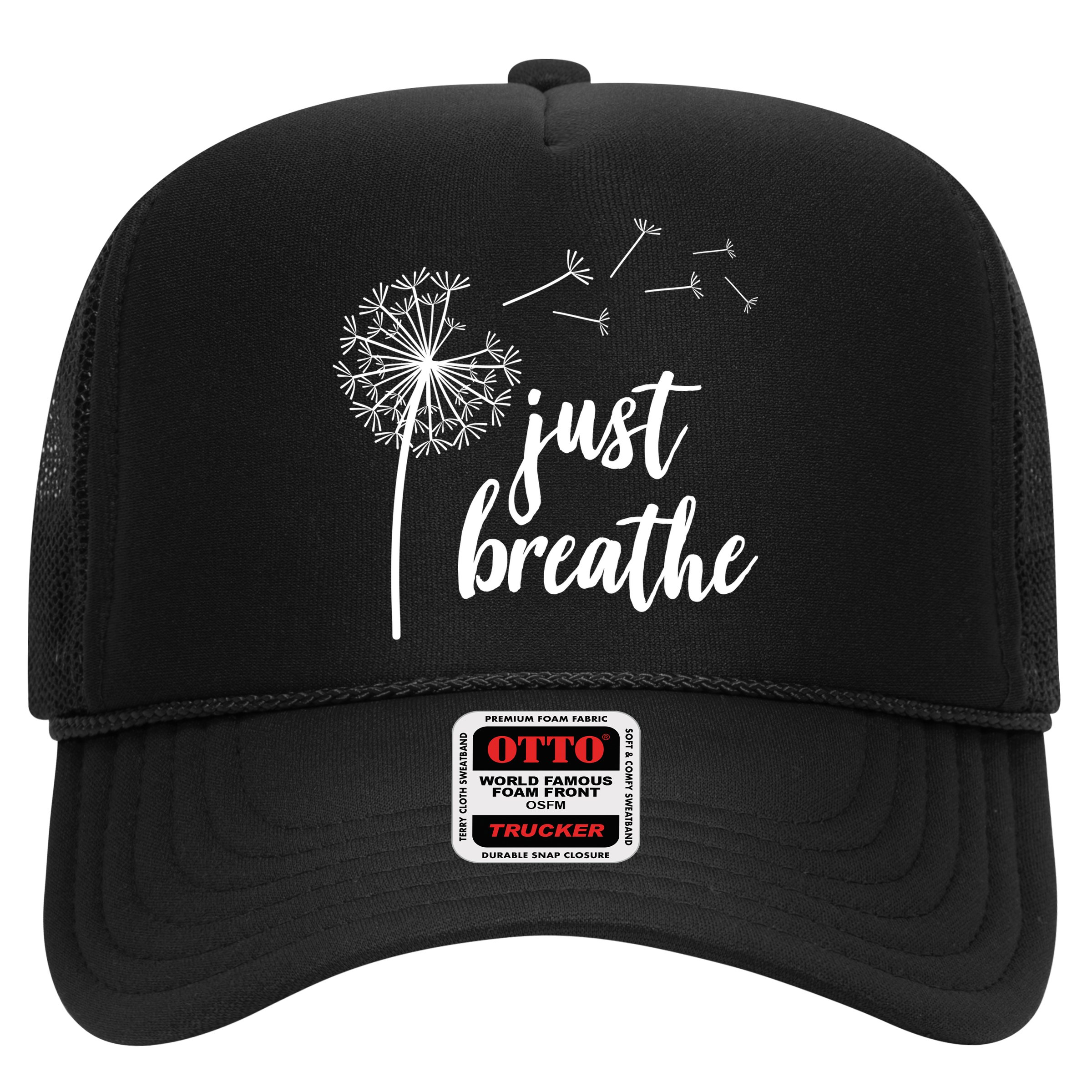 Just Breathe Dandelion Mental Health Hat