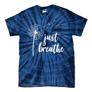 Just Breathe Dandelion Mental Health Tie-Dye T-Shirt