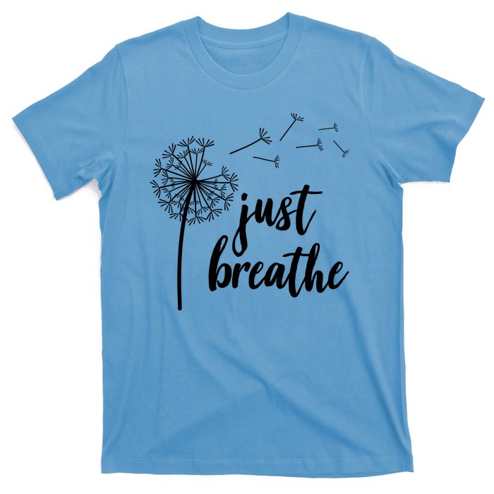 Just Breathe Dandelion Mental Health T-Shirt